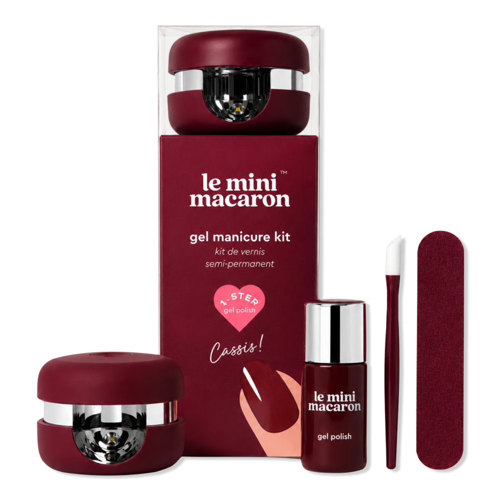Le Mini Macaron 1-Step DIY Glossy Gel Manicure Kit - Cassis