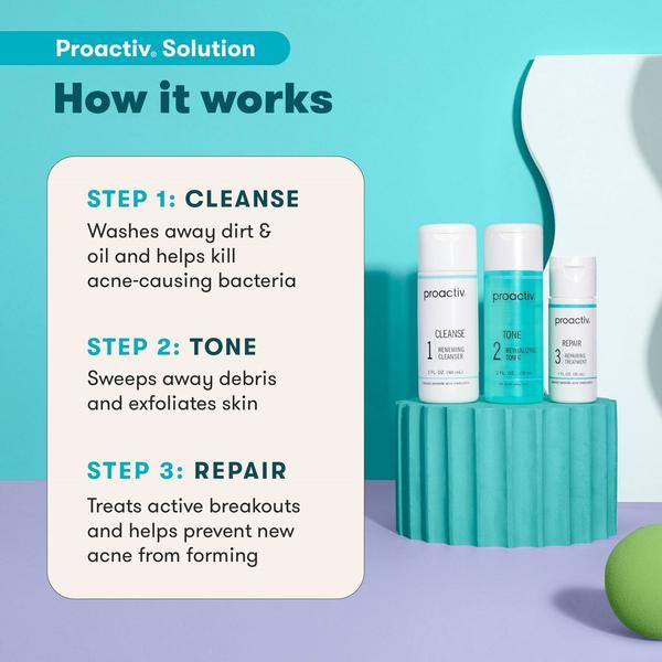 Proactiv Travel Size 3-Step Routine Complete Acne Skin Care Kit #6