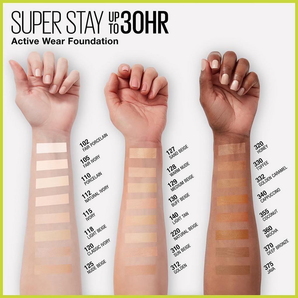 MAYBELLINE SUPERSTAY FULL COVERAGE FOUNDATION