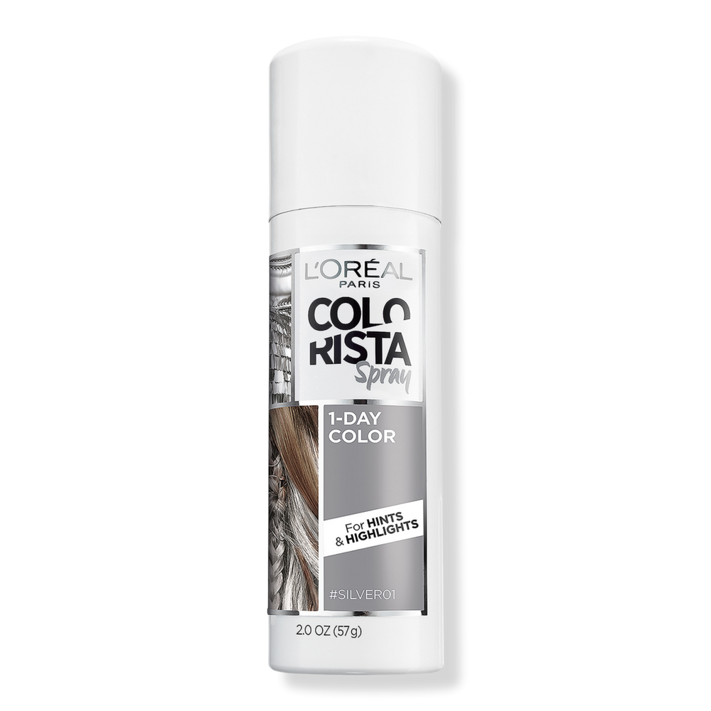 L'oreal Colorista Hair Makeup Temporary 1-day Spray - Silver