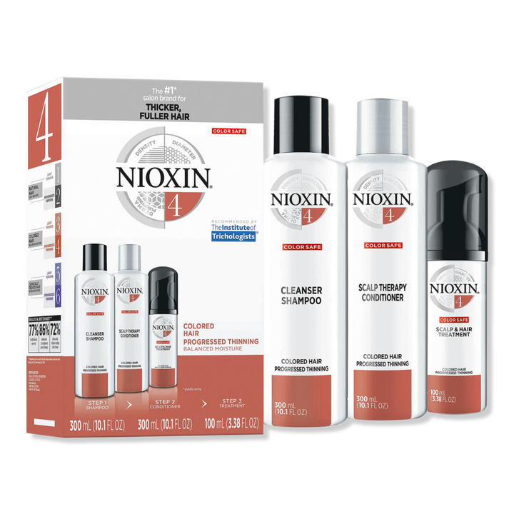 Nioxin Hair Care Kit System 4, Color Treated Hair with Progressed Thinning #1