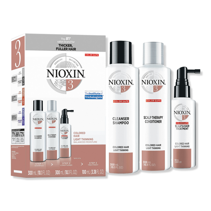 Nioxin Hair Care Kit System 3, Color Treated Hair with Normal to Light Thinning #1