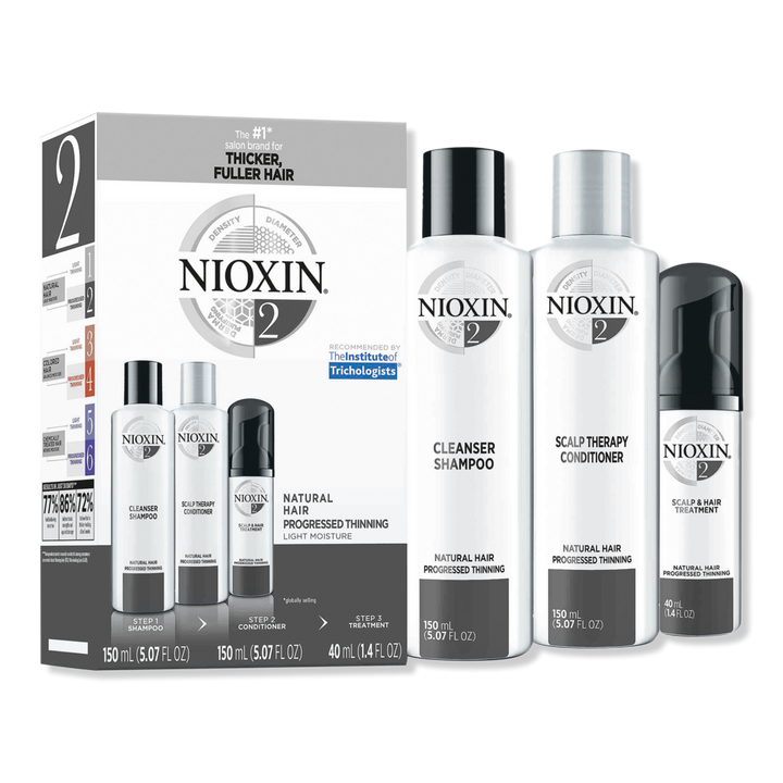 Nioxin Hair Care Kit System 2, Fine/Normal Hair with Progressed Thinning #1