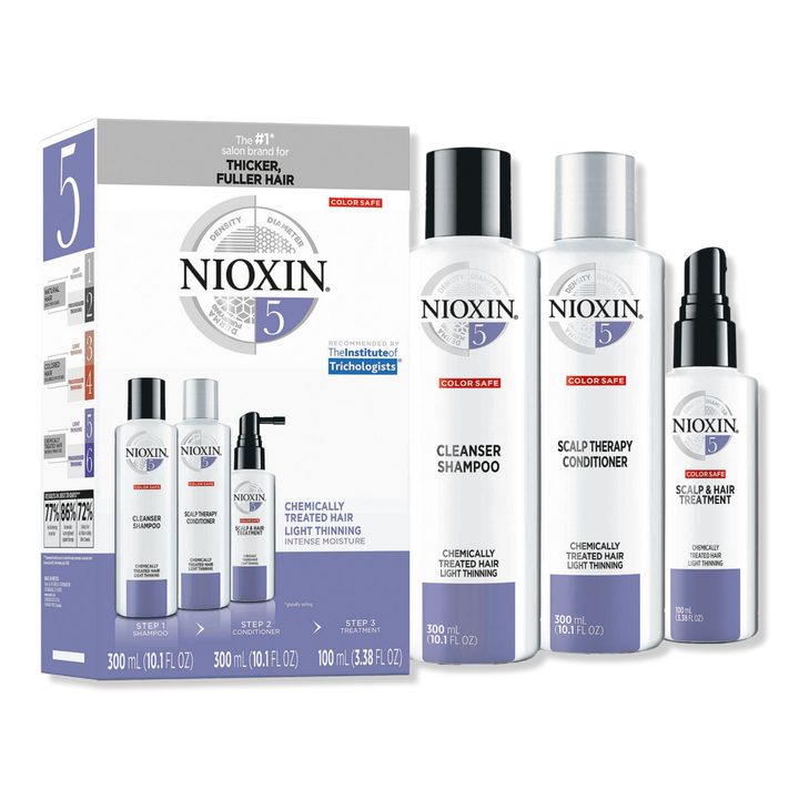 Nioxin Hair Care Kit System 5, Chemically Treated Hair with Normal to Light Thinning #1
