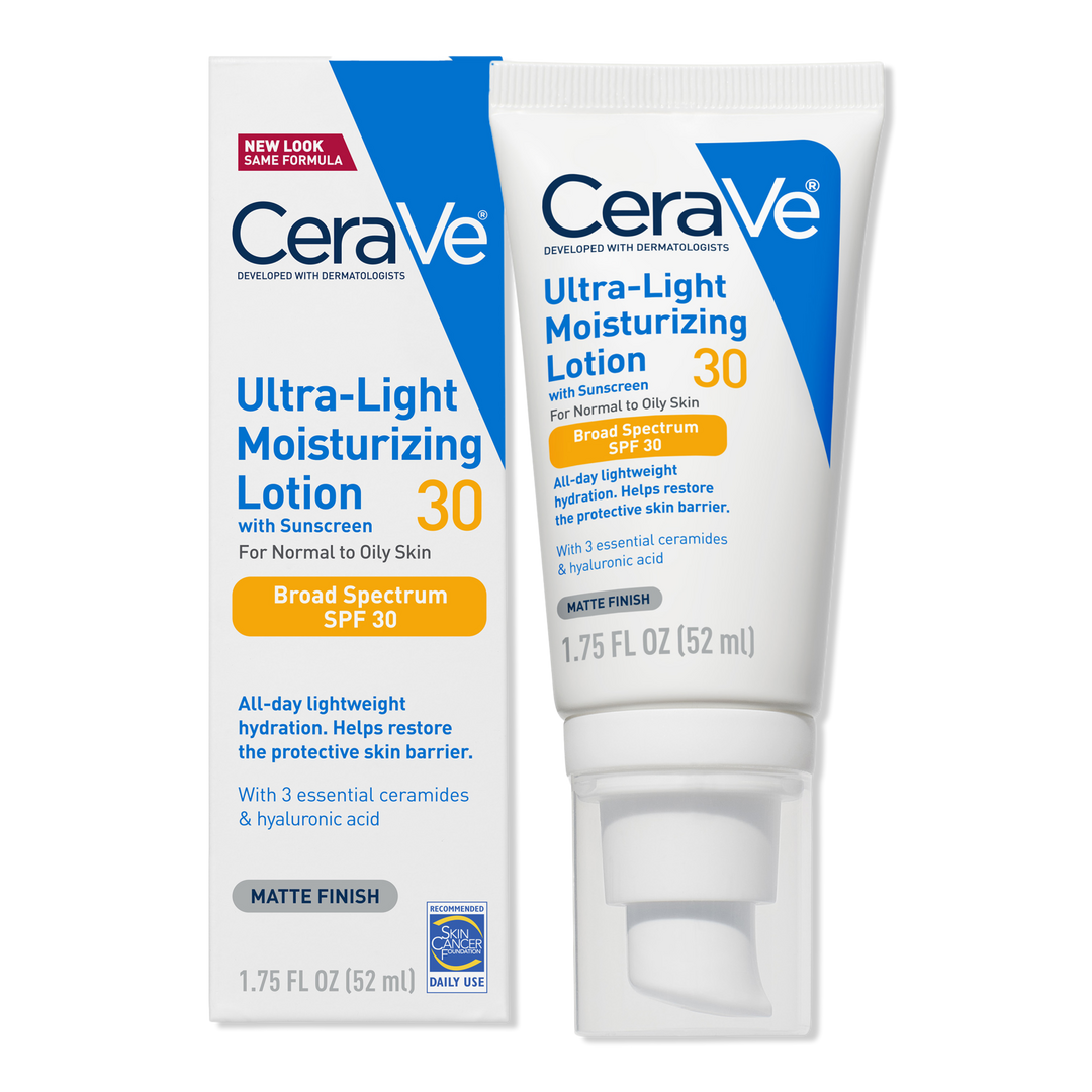 CeraVe Ultra-Light Moisturizing Lotion with SPF 30 for Balanced to Oily Skin #1