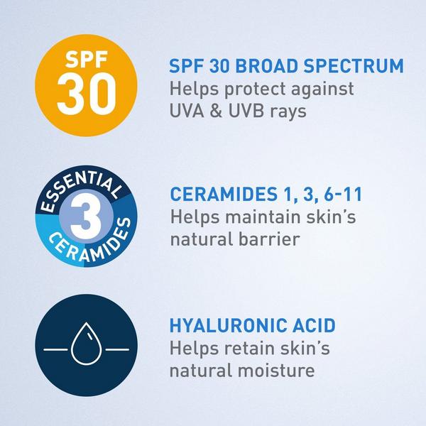 CeraVe Ultra-Light Moisturizing Lotion with SPF 30 for Balanced to Oily Skin #3