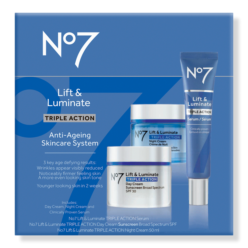 No7 - Lift & Luminate Triple Action 3-Piece Skincare System | Ulta