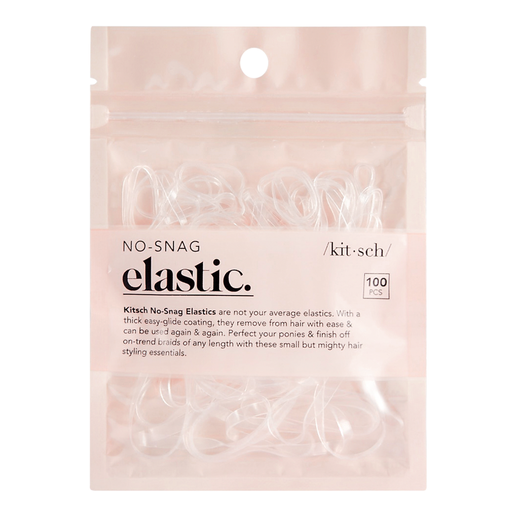 No Snag Hair Ties / Elastics - 200pc Pack (2cm Diameter - Clear
