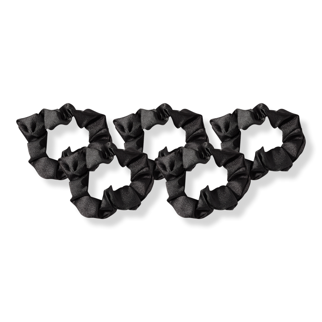 Kitsch Black Satin Sleep Hair Scrunchies #1