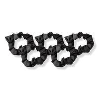 Black Satin Sleep Hair Scrunchies