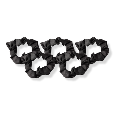 Kitsch Black Satin Sleep Hair Scrunchies