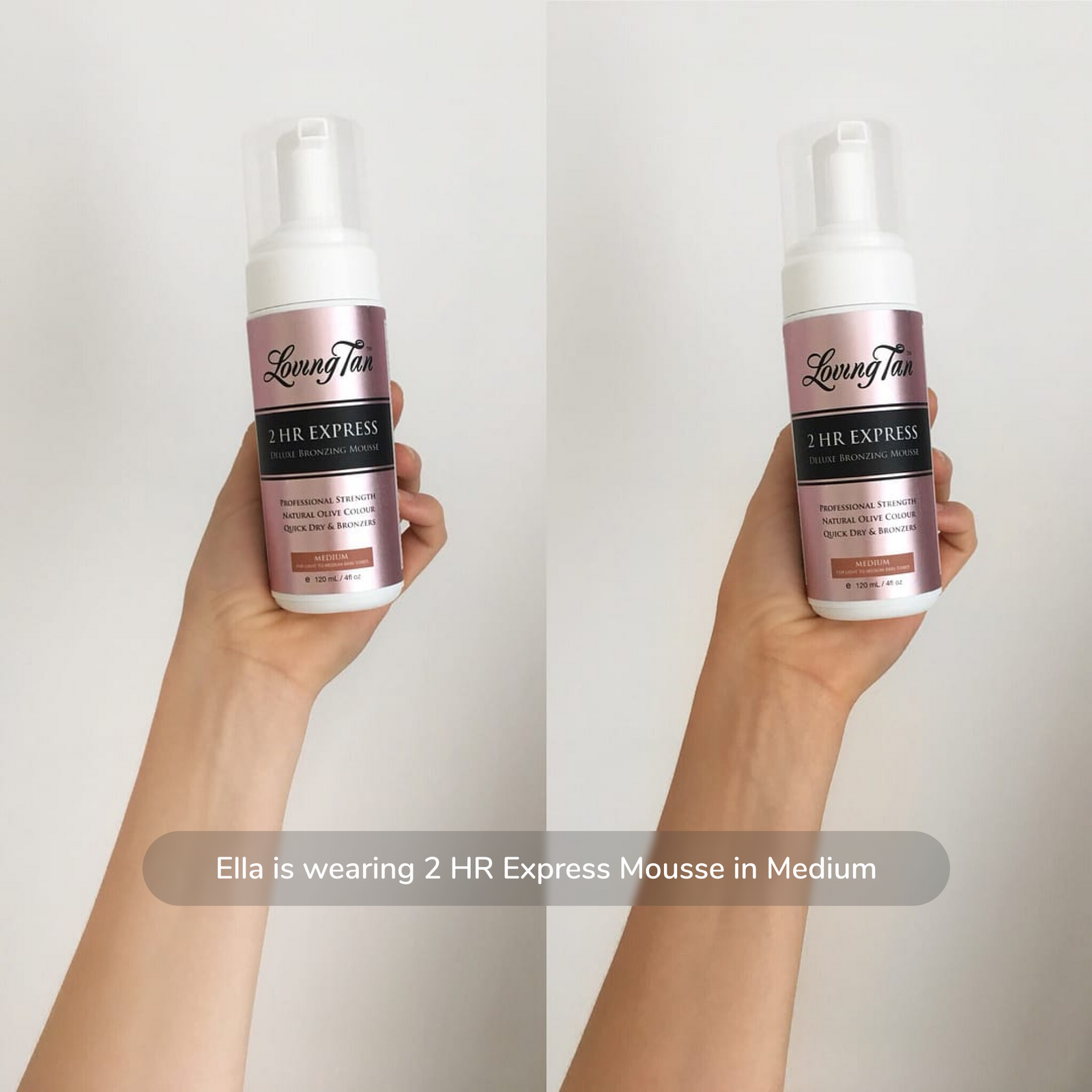 2 HR Express Self Tanning Mousse Medium