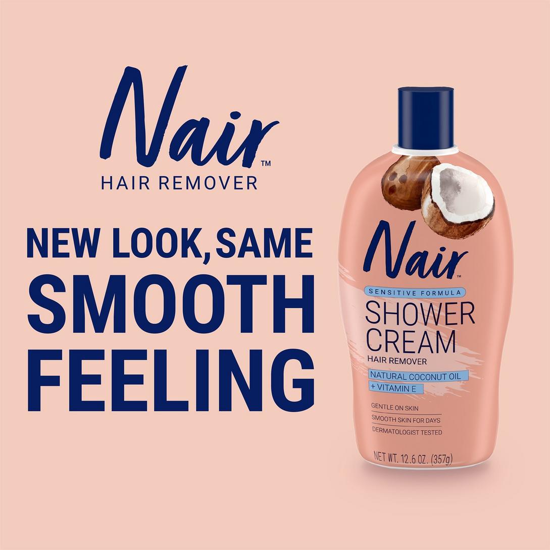 Sensitive Formula Hair Removal Shower Cream with Coconut Oil - Nair | Ulta  Beauty