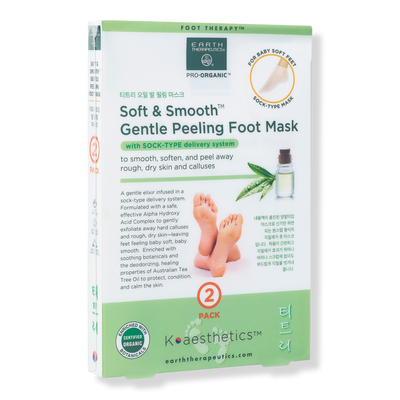 Earth Therapeutics Soft & Smooth Gentle Peeling Foot Mask