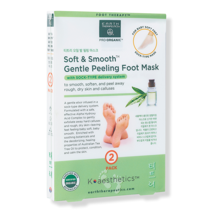 Earth Therapeutics Soft & Smooth Gentle Peeling Foot Mask #1