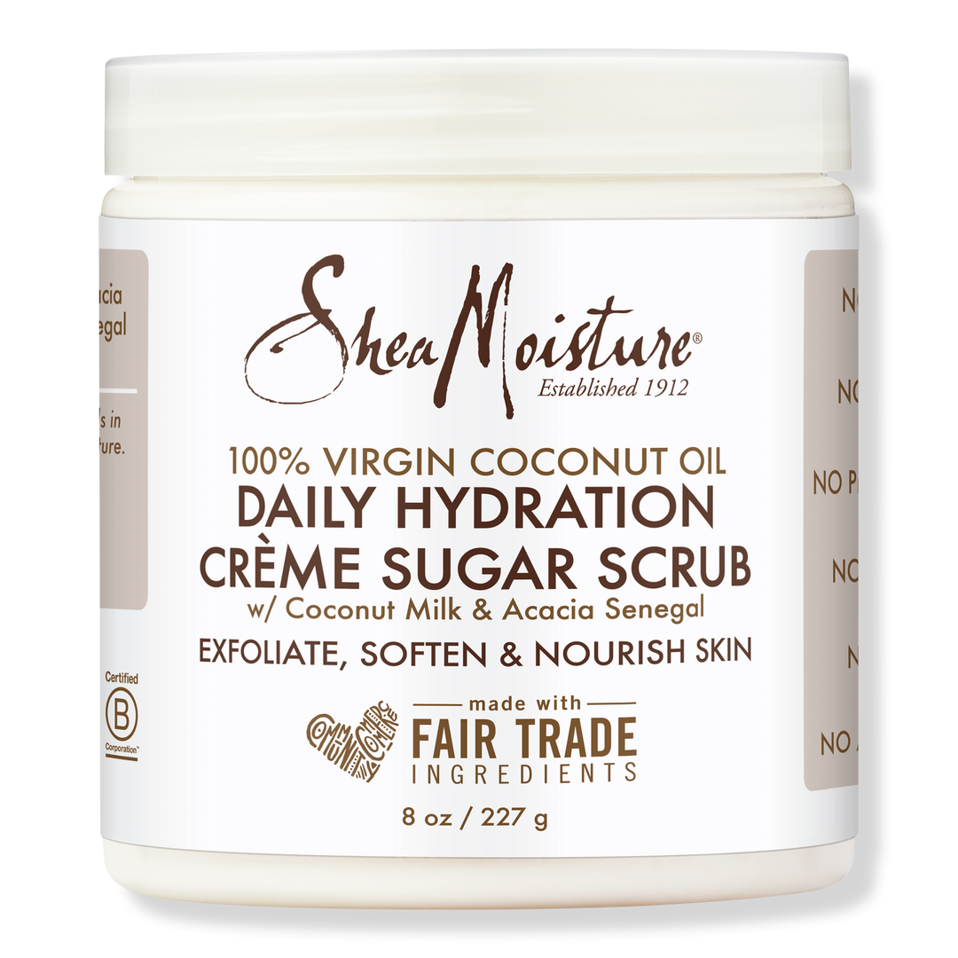 SheaMoisture Daily Hydration 100% Virgin Coconut Oil Crème Sugar Scrub #1