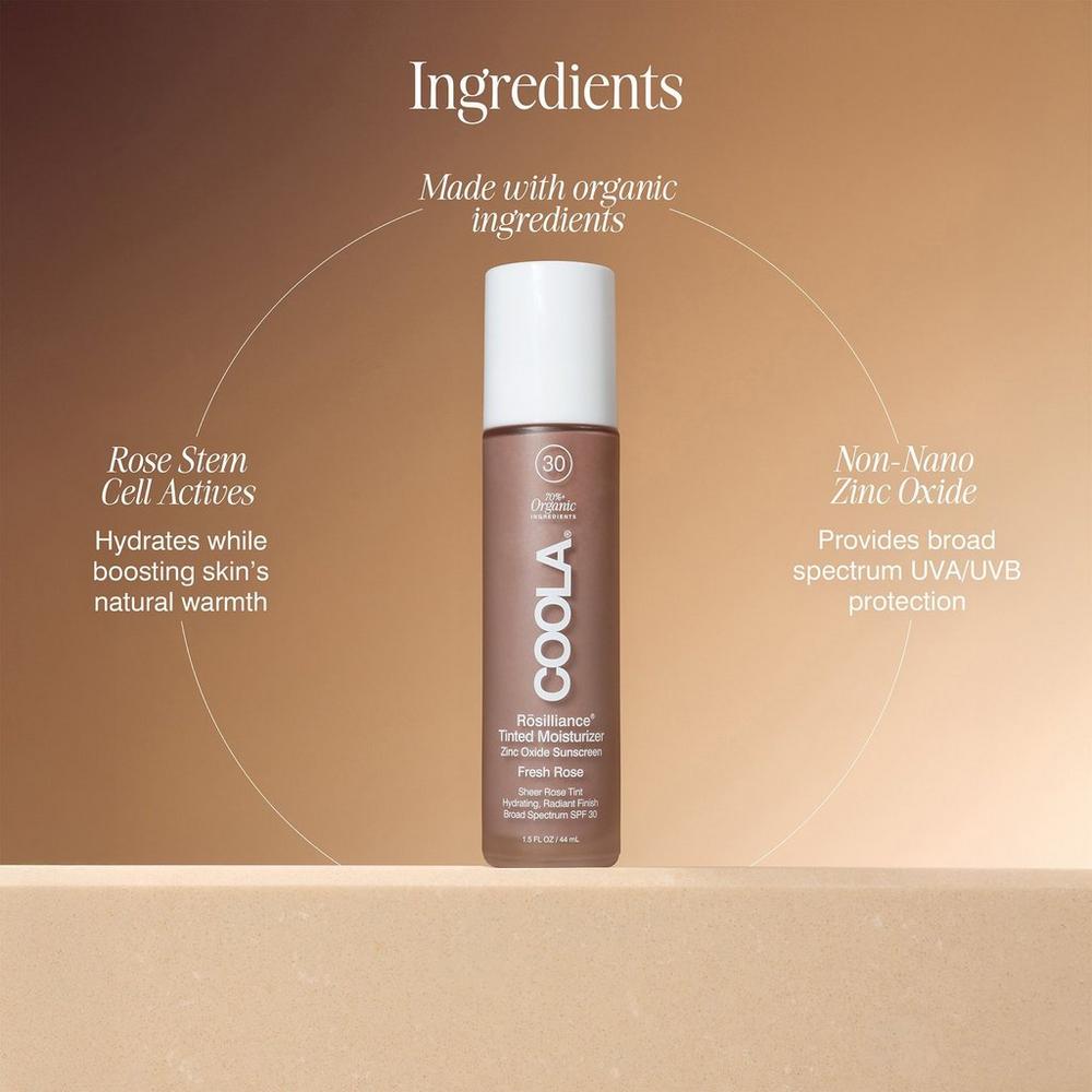 Rosilliance Tinted Moisturizer Organic Sunscreen SPF 30 - Fresh Rose