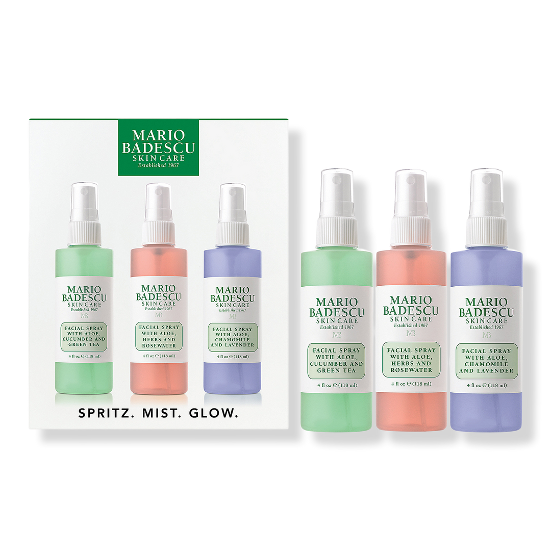 Mario Badescu Spritz. Mist. Glow. Set #1