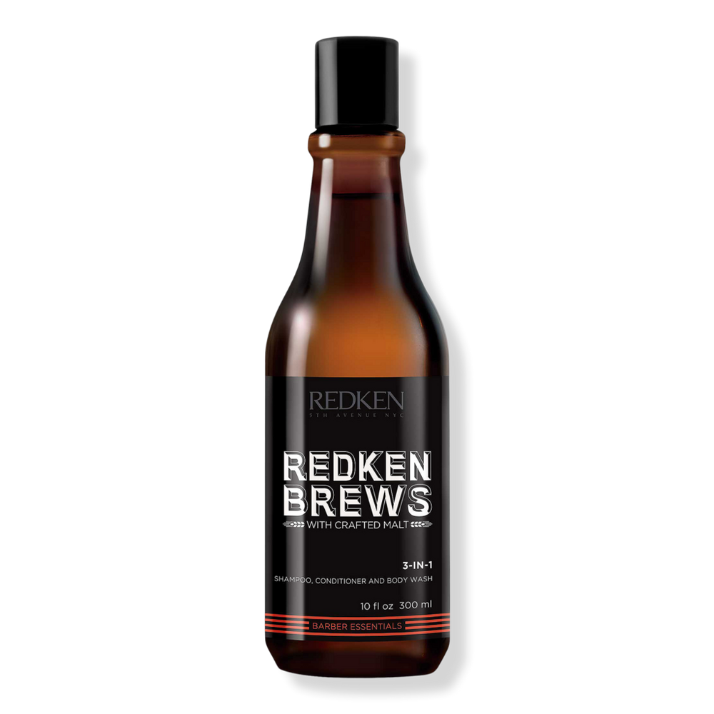 Redken Brews 3-in-1 Shampoo, Conditioner And Body Wash - 10.0 oz