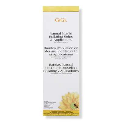 Gigi Natural Muslin Epilating Strips & Applicators