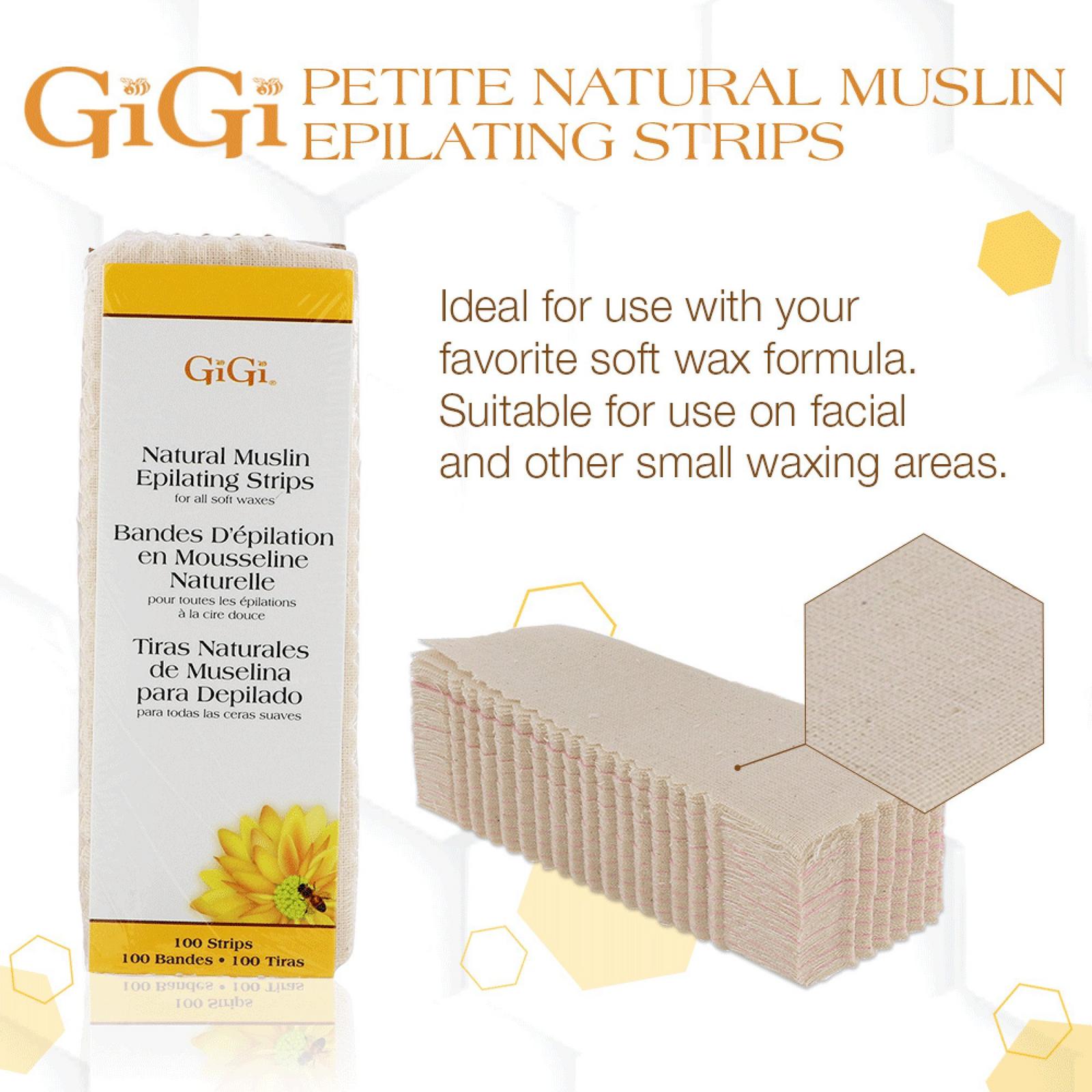 Natural Muslin Epilating Strips & Applicators
