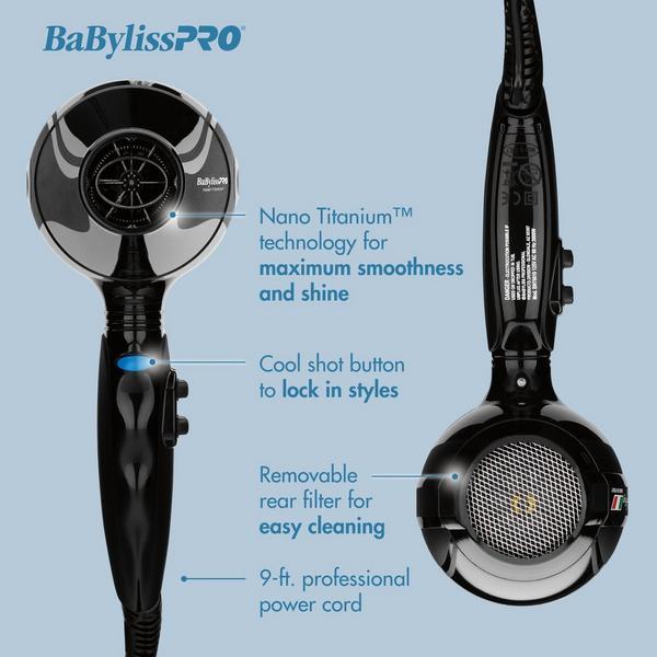 BaBylissPRO Nano Titanium Portofino Dryer #3