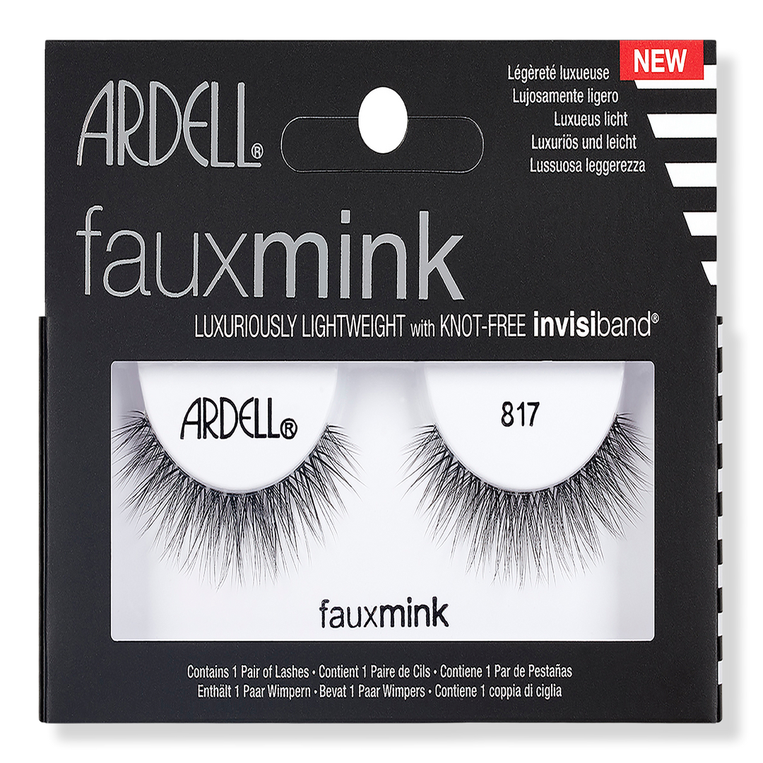 Ardell Faux Mink #817 False Eyelash, Lightweight with Invisiband #1