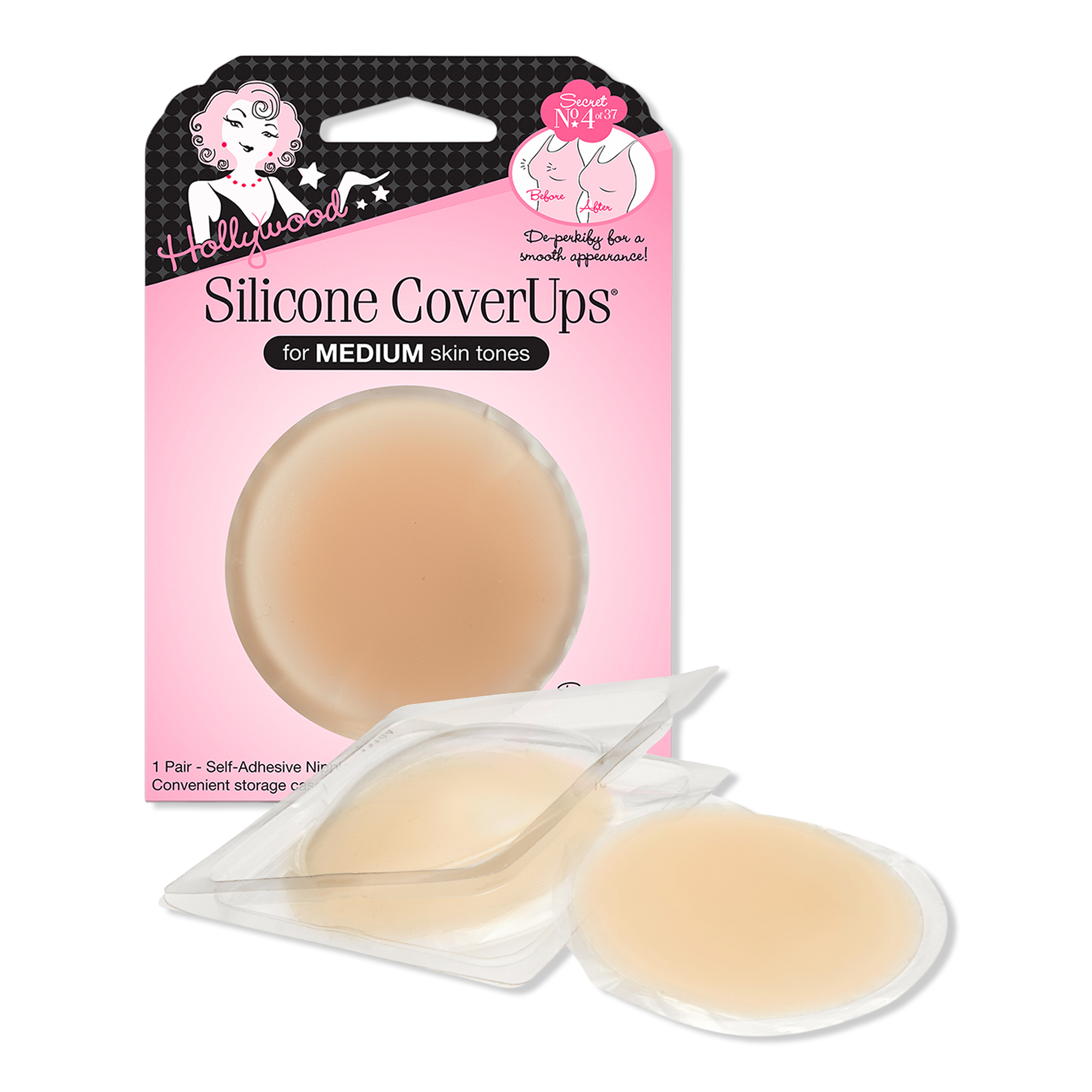 Hollywood Fashion Secrets Silicone CoverUps, Self-Adhesive Nipple Concealers #1