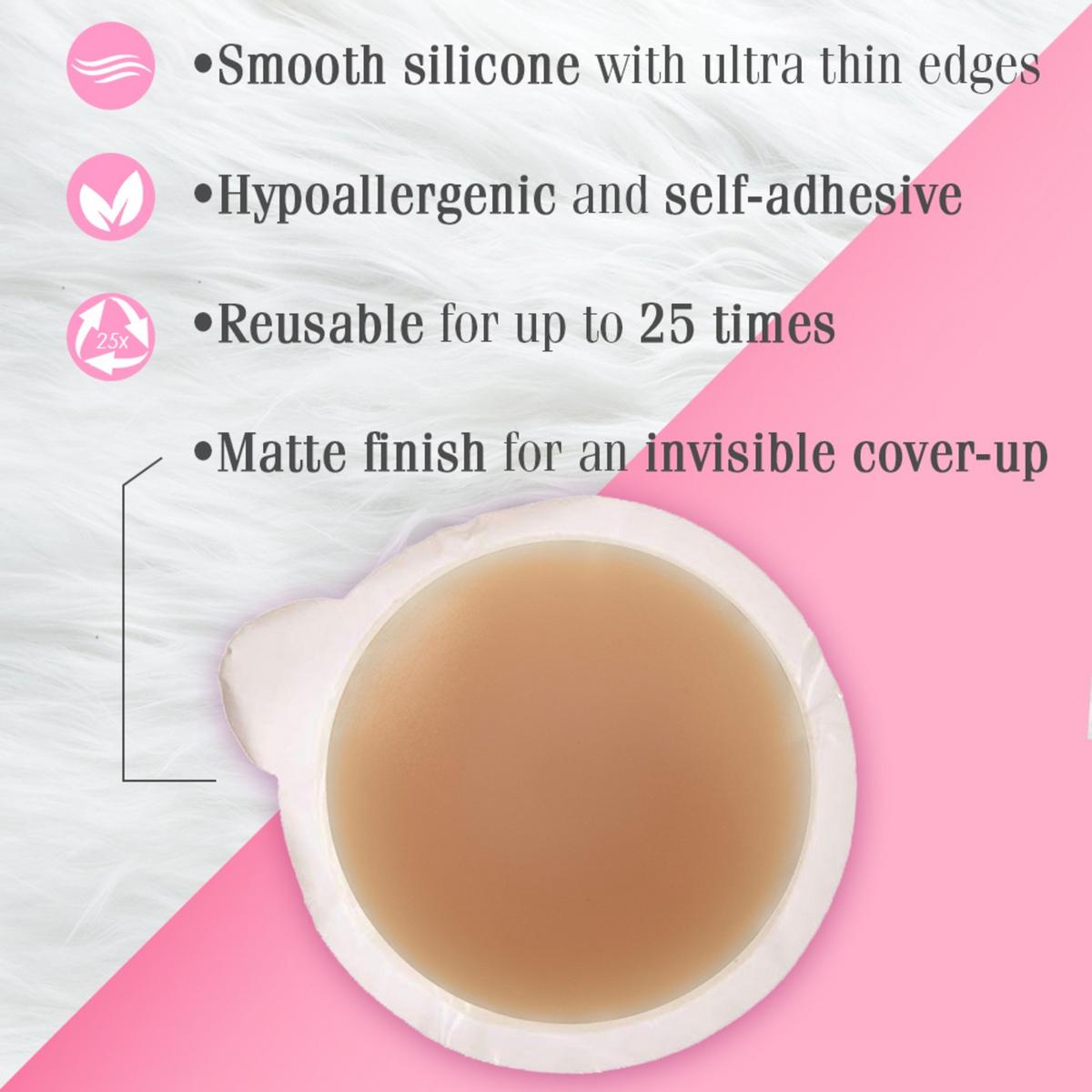 Silicone CoverUps, Self-Adhesive Nipple Concealers