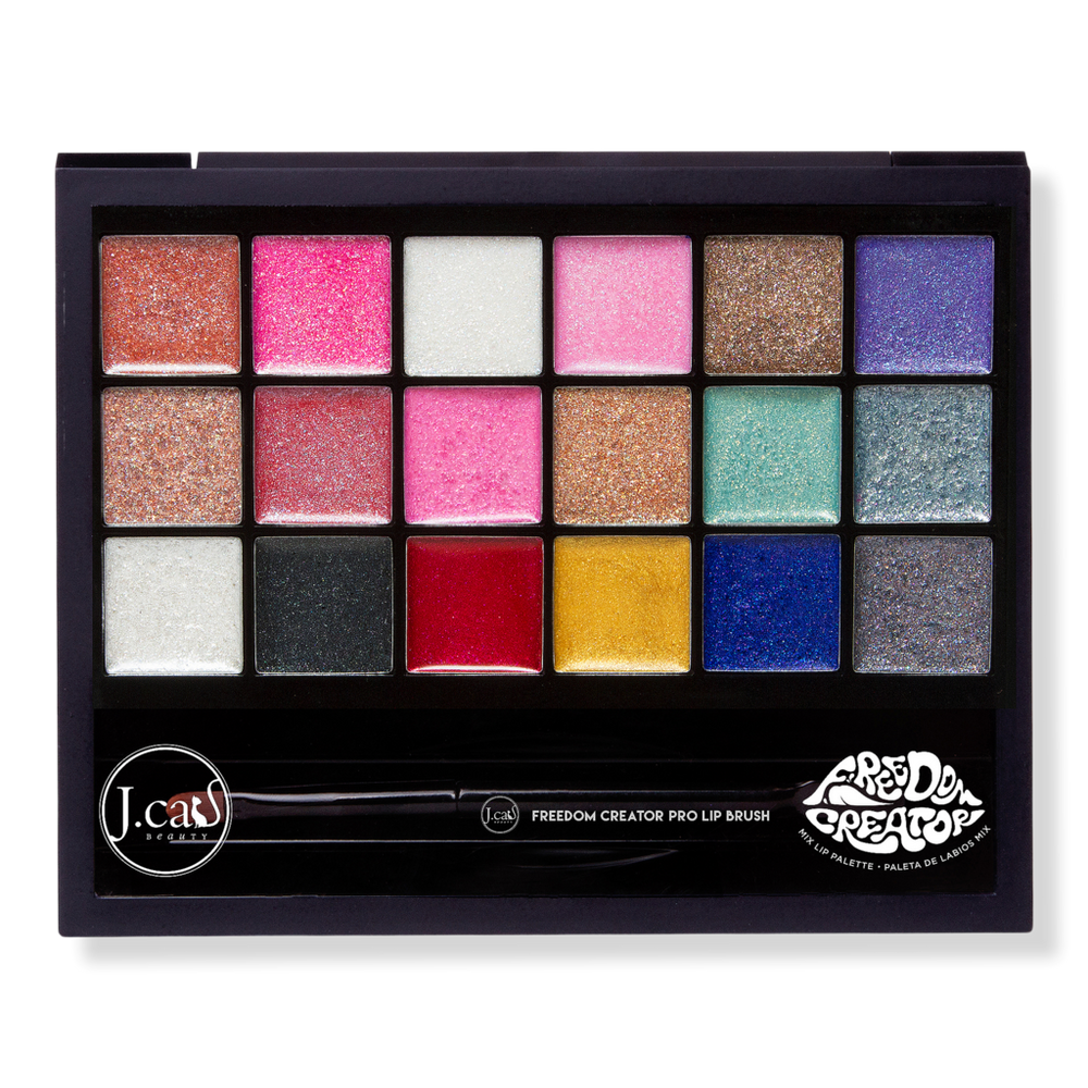 J.cat Beauty Freedom Creator Lip Palette - Sparkle In Silver
