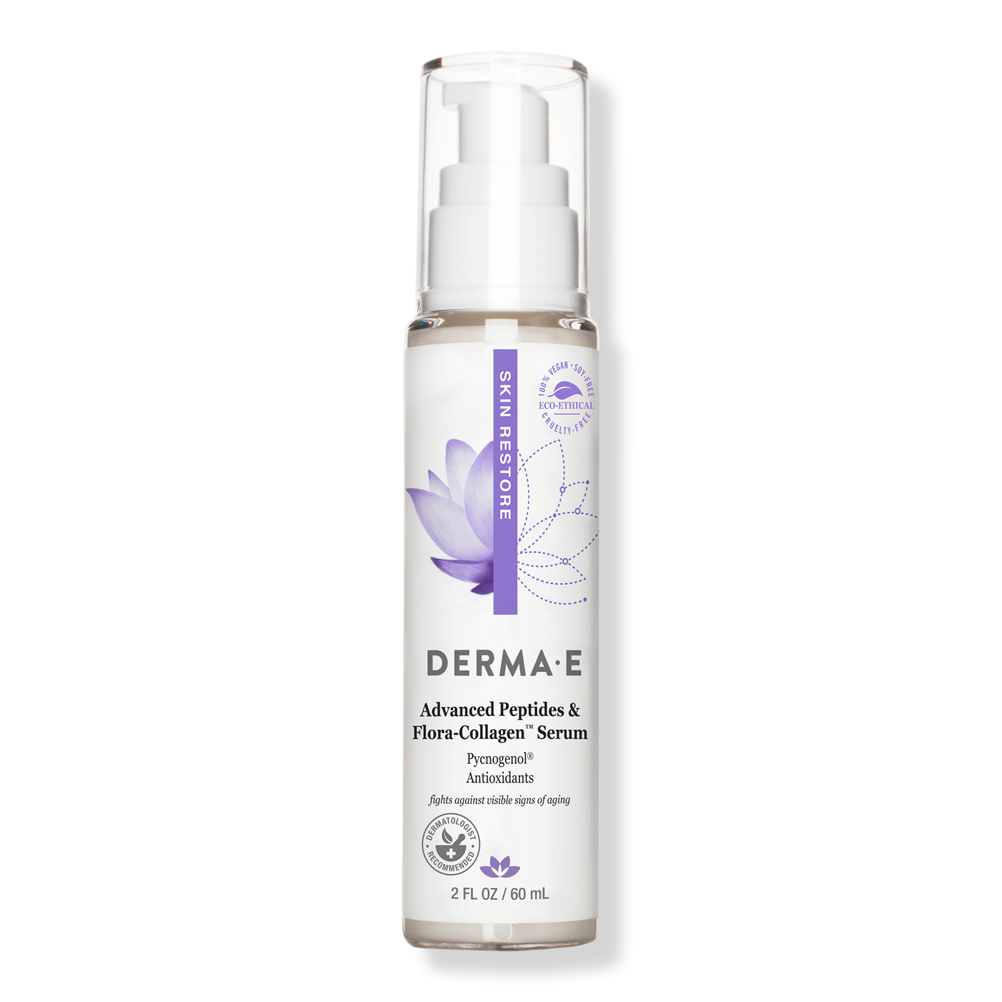 DERMA E Advanced Peptides and Flora-Collagen Serum #1