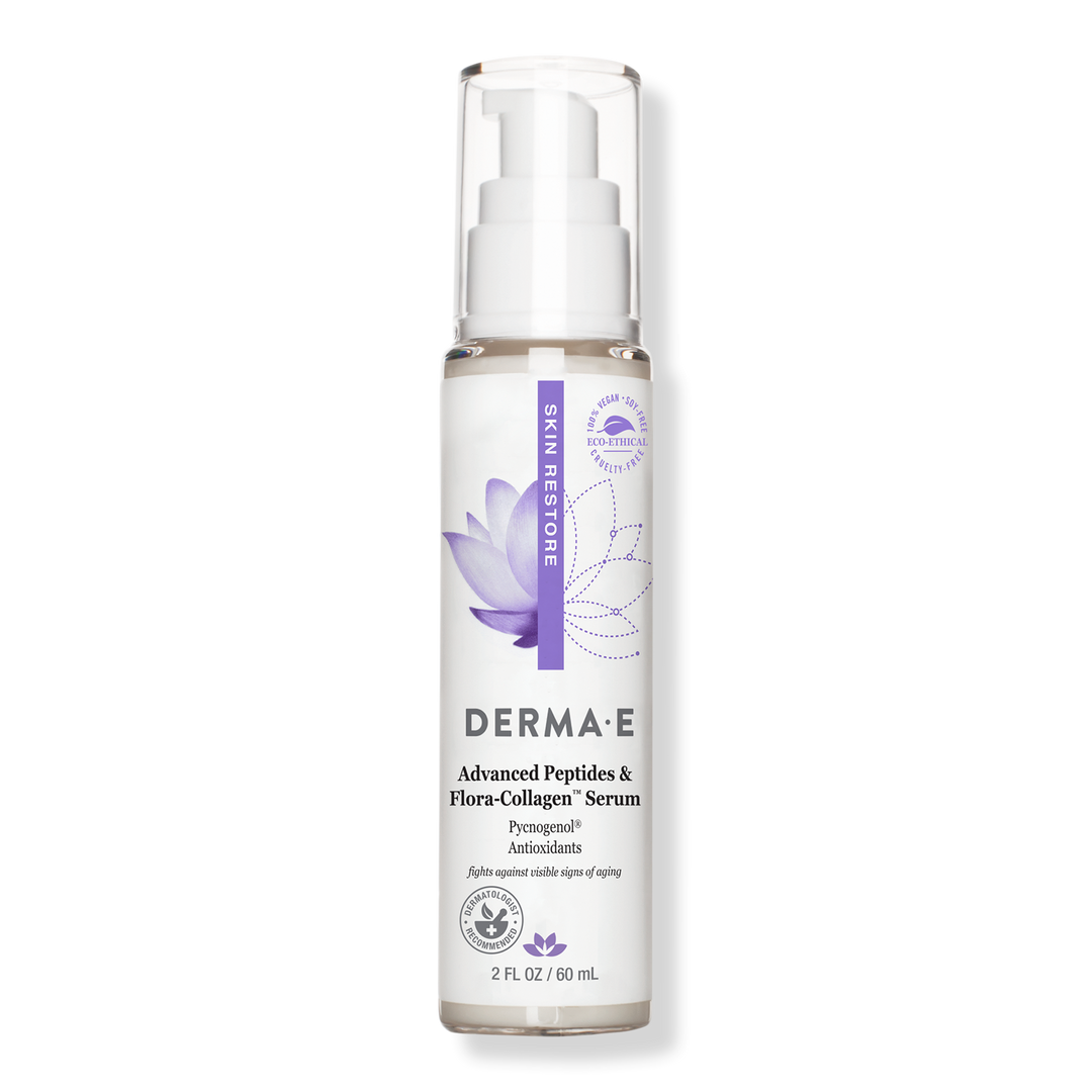 DERMA E Advanced Peptides and Flora-Collagen Serum #1