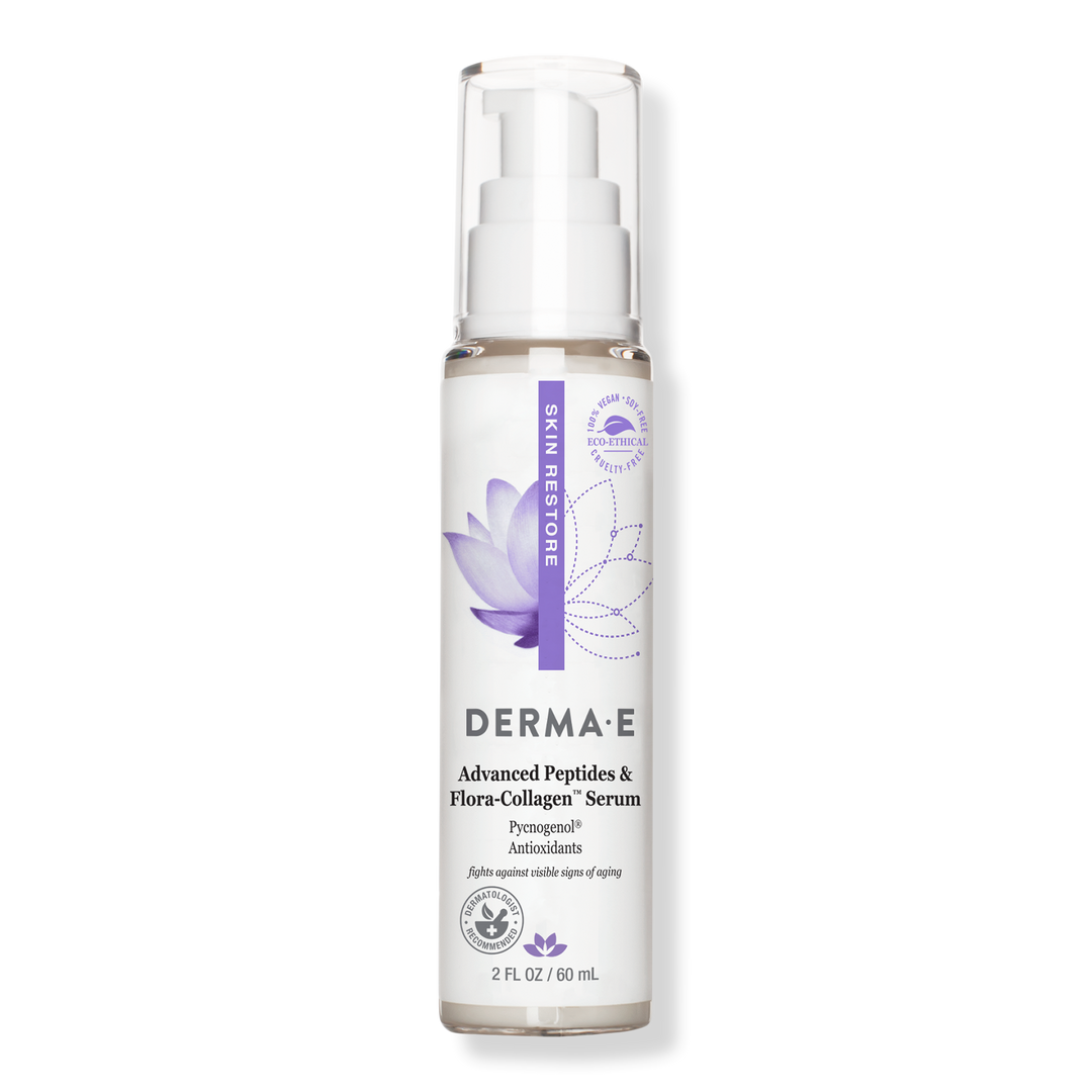 DERMA E Advanced Peptides and Flora-Collagen Serum #1