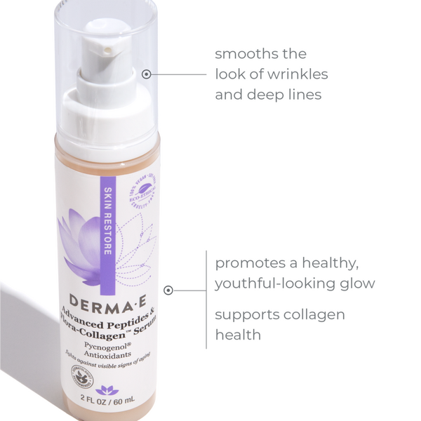 DERMA E Advanced Peptides and Flora-Collagen Serum #3