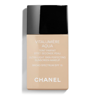 CHANEL VITALUMIÈRE AQUA Ultra-Light Skin Perfecting Sunscreen Makeup Broad Spectrum SPF 15