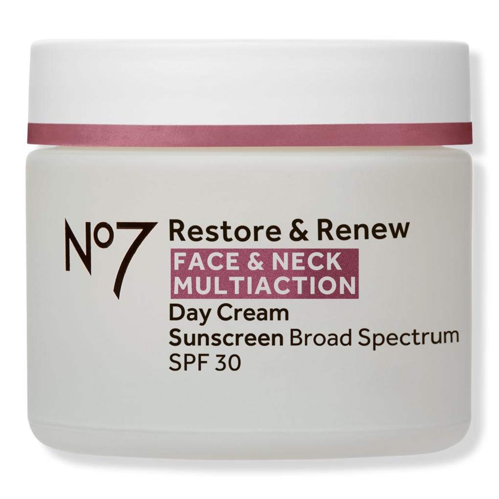 No7 Restore & Renew Face & Neck Multi Action Day Cream, SPF 30, 1.69 fl oz