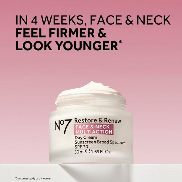 No7 Restore & Renew Face & Neck Multi Action Day Cream SPF 30 #3