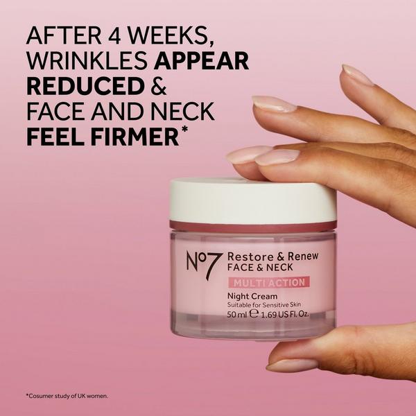 No7 Restore & Renew Face & Neck Multi Action Night Cream #3