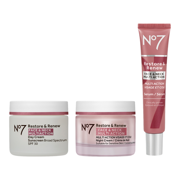 No7 Restore & Renew Multi Action Face & Neck Skincare System #2