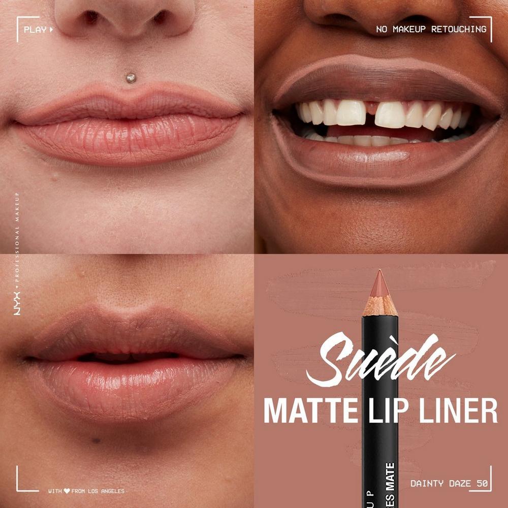 Suede Matte Lip Liner Velvet Soft Vegan Lip Pencil