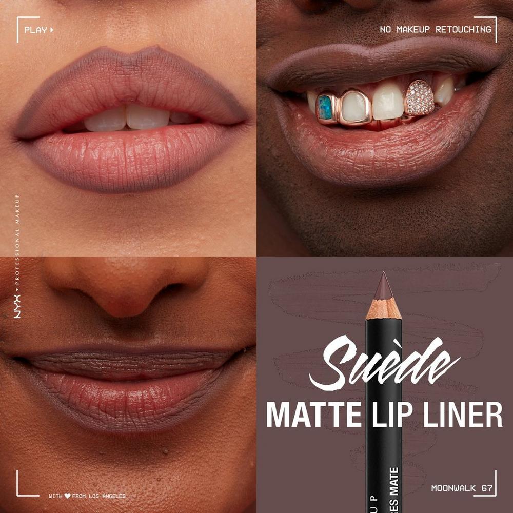 Suede Matte Lip Liner Velvet Soft Vegan Lip Pencil