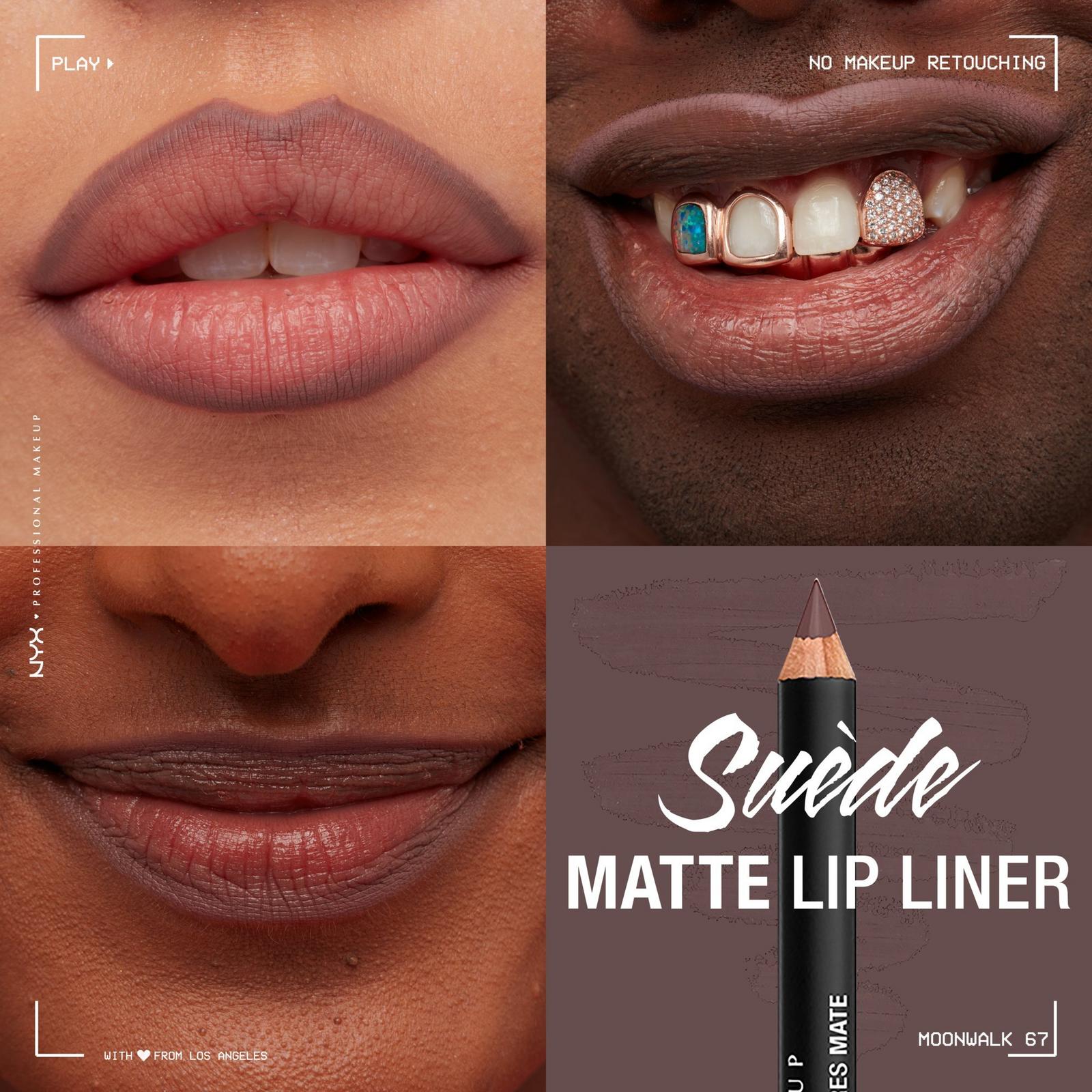 Suede Matte Lip Liner Velvet Soft Vegan Lip Pencil