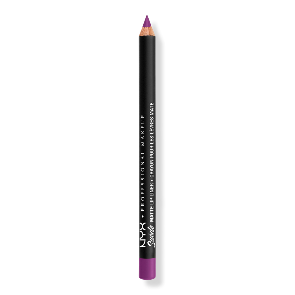 Nyx Professional Makeup Suede Matte Lip Liner Velvet Soft Vegan Lip Pencil - Stfu In Purple
