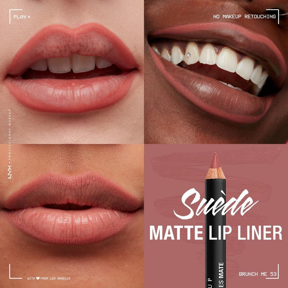 Suede Matte Lip Liner Velvet Soft Vegan Lip Pencil