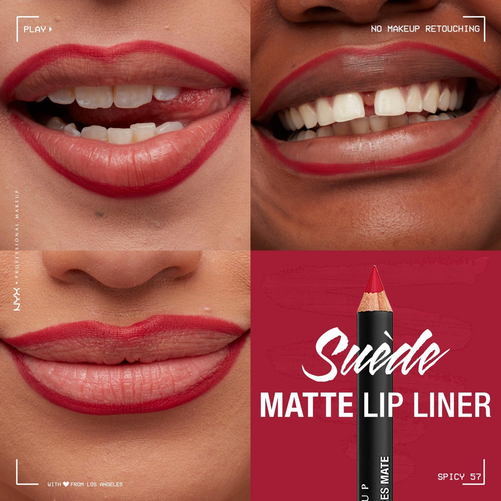 Suede Matte Lip Liner Velvet Soft Vegan Lip Pencil