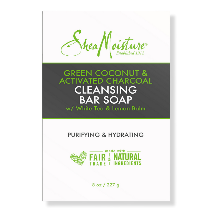 SheaMoisture Green Coconut & Activated Charcoal Cleansing Bar Soap #1