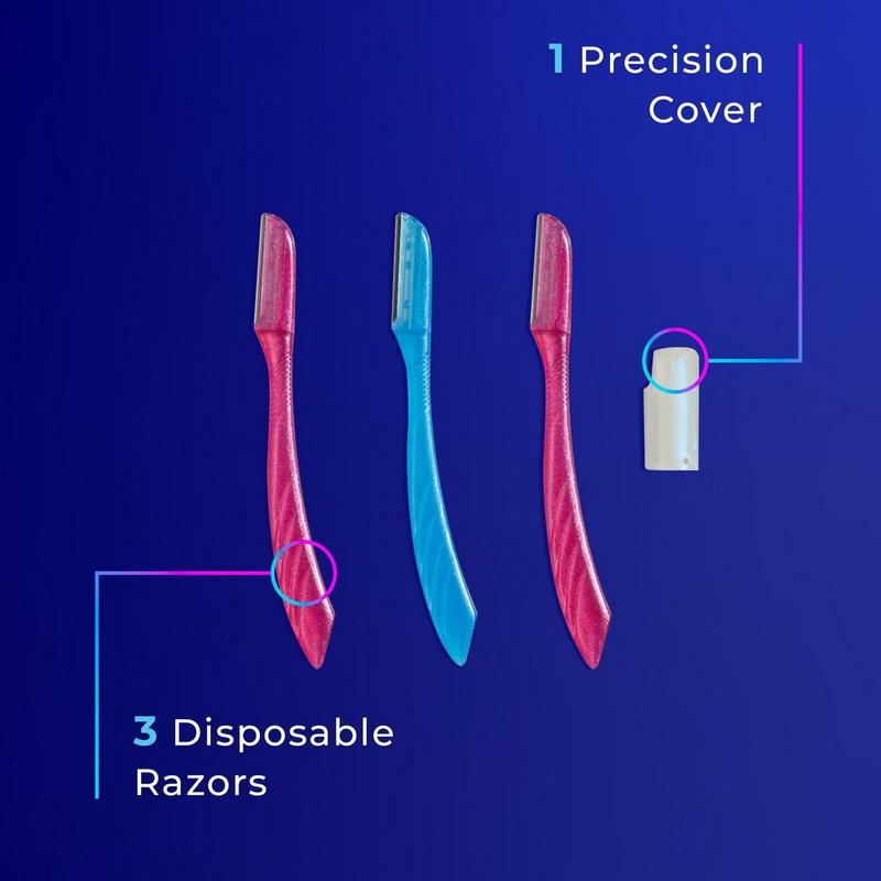 Schick - 3 ct Hydro Silk Touch-Up Exfoliating Dermaplaning Tool