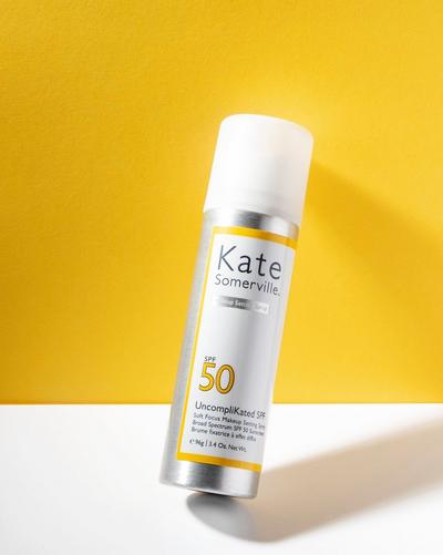 UncompliKated SPF Soft Focus Makeup Setting Spray Broad Spectrum SPF 50 Sunscreen