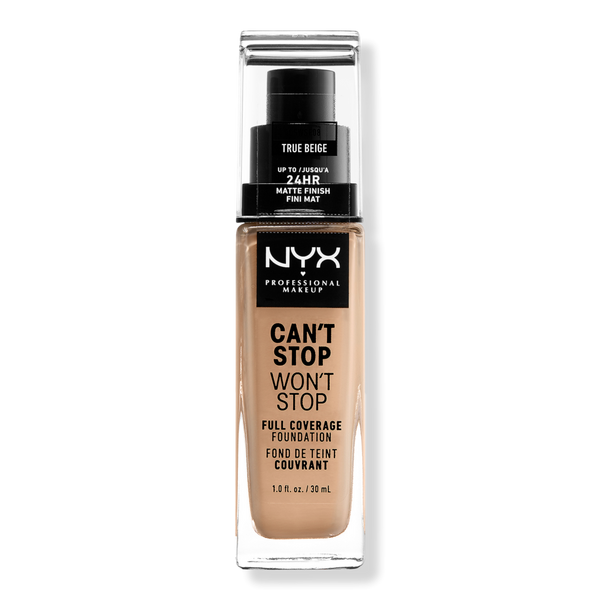 NYX Professional Makeup Can't Stop Won't Stop 24HR Full Coverage Matte Foundation #1