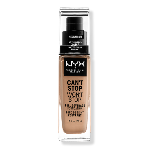 NYX Professional Makeup Can't Stop Won't Stop 24HR Full Coverage Matte Foundation #1